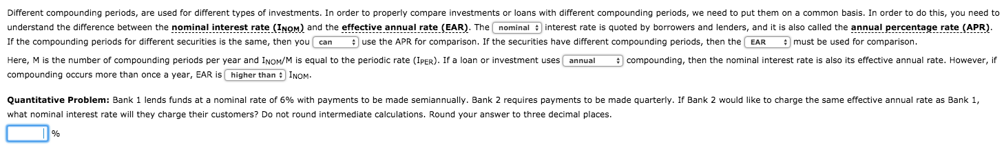  This is a revised version I submitted earlier. Different compounding periods,
