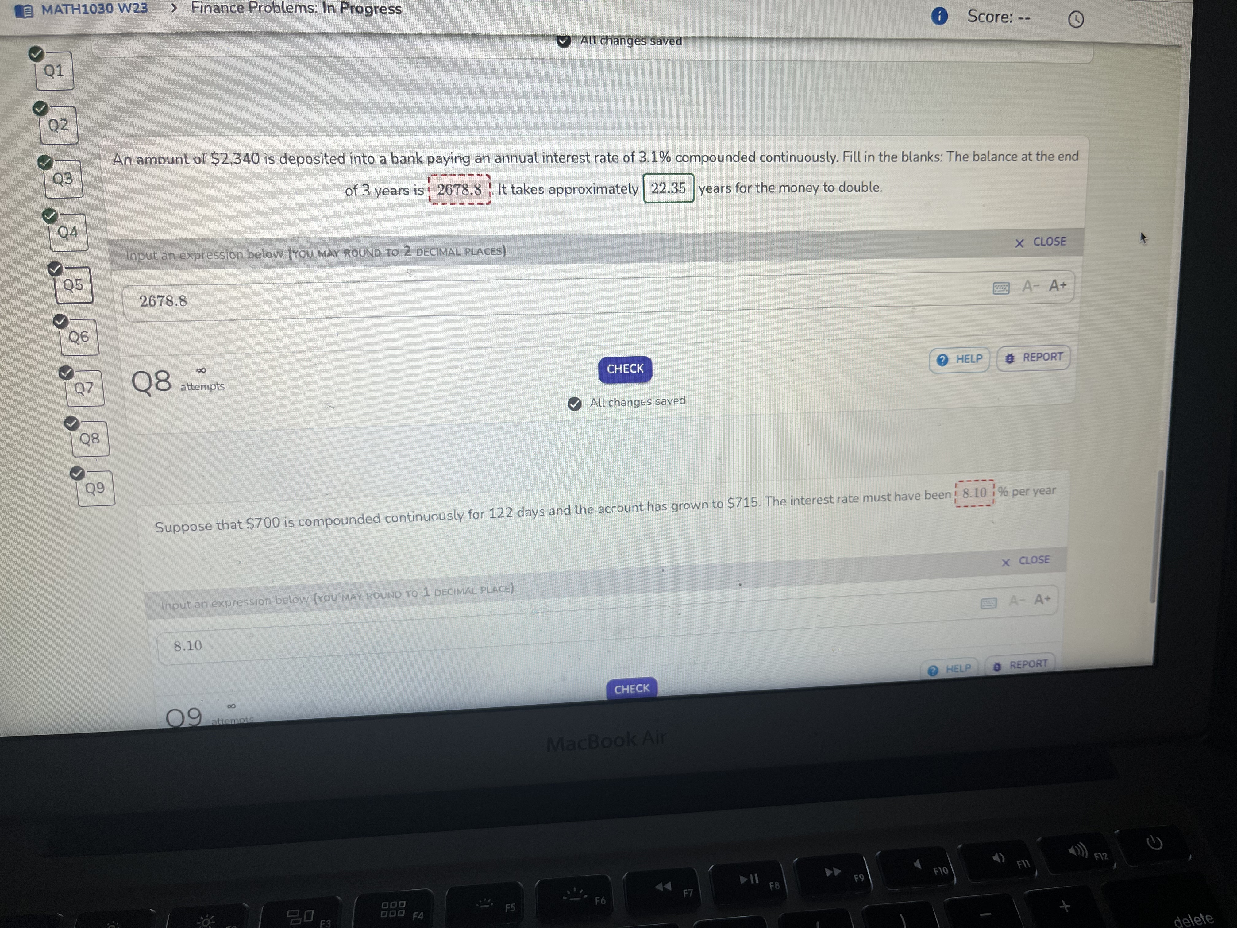 the sum of the geometric sequence 1 + 3 + ... +