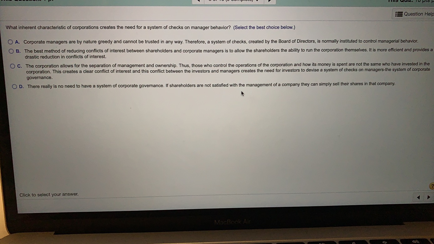 Week 12 Submit This Question: 1 pt 6 of 10 (9 complete)