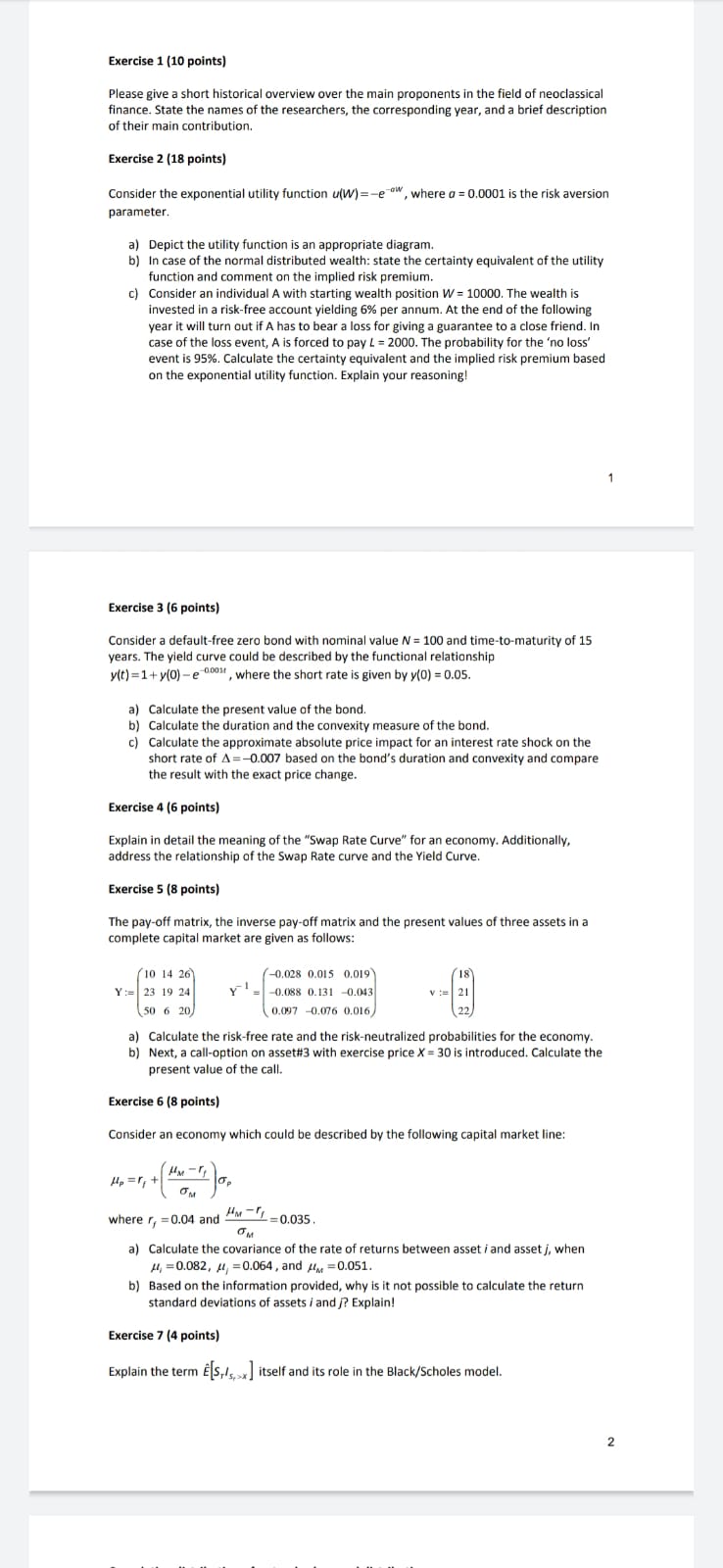 Answer 1, 4 and 7 Exercise 1 {10 palm} Please give
