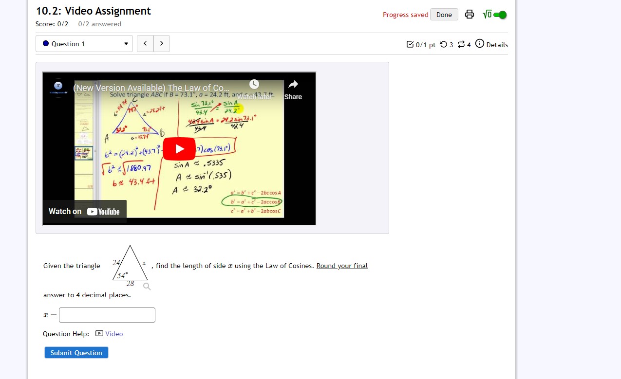to pass directly over two tracking stations A and B, which are