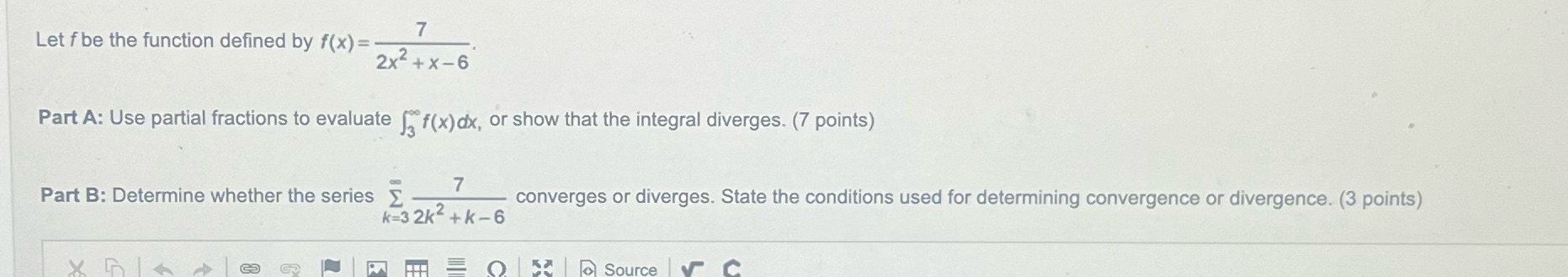 f(x) = - 2x2 + x - 6 Part A: Use partial