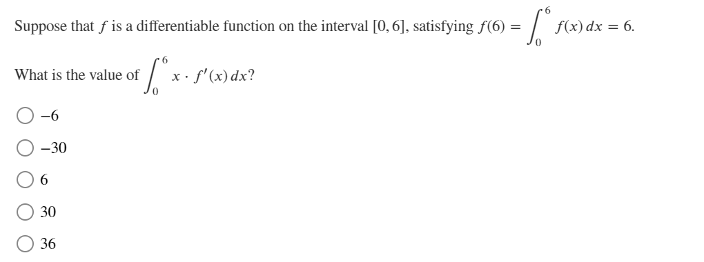 6], satisfying f(6) = f()ax = 6. 6 What is the value