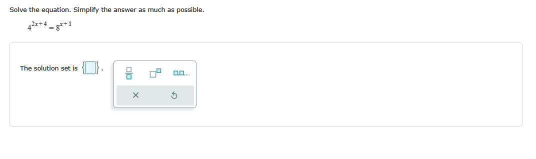 decimal places. 806 = 23"+8 O There is no solution, (). O
