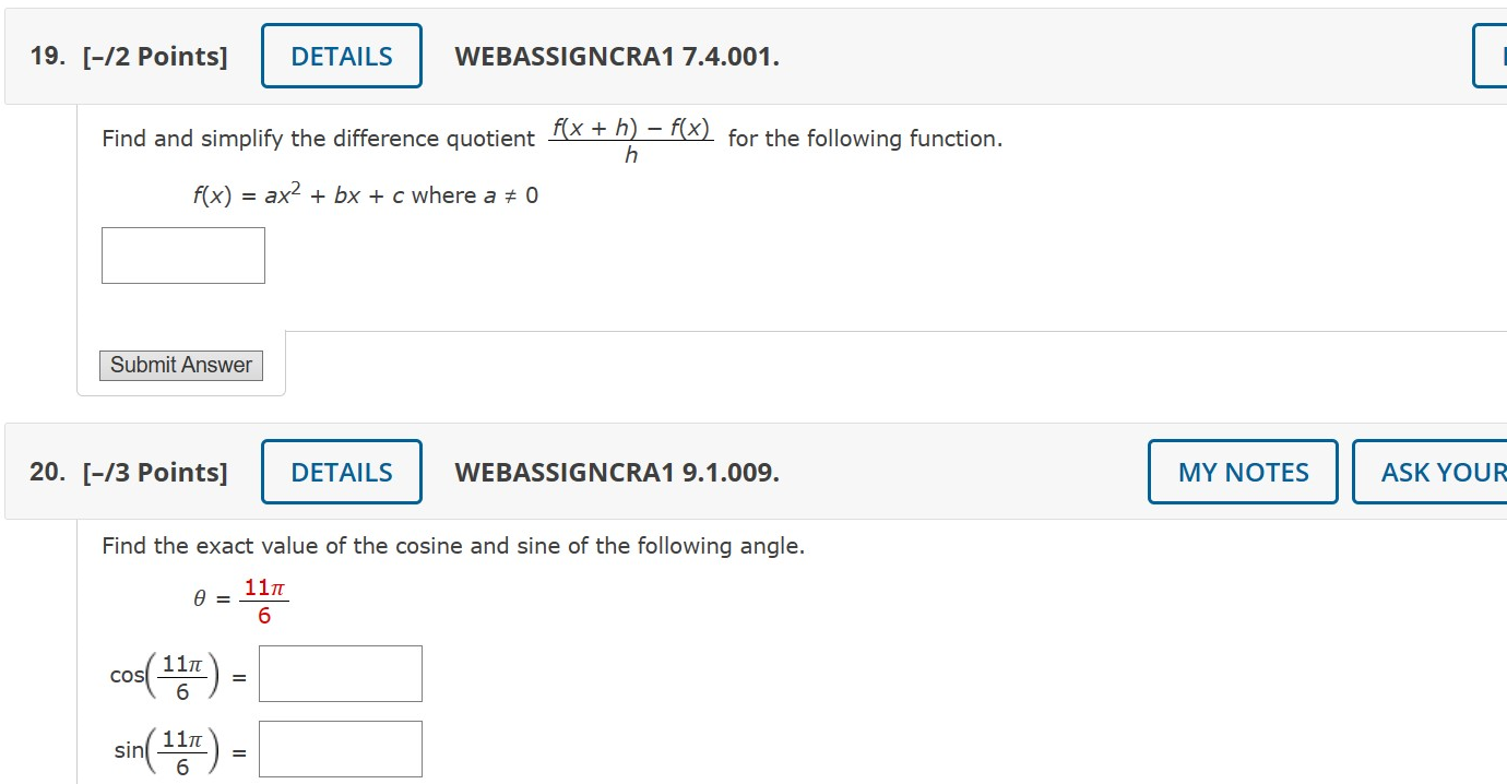 the remaining trigonometric functions. sin(6) = g with 6 in Quadrant II