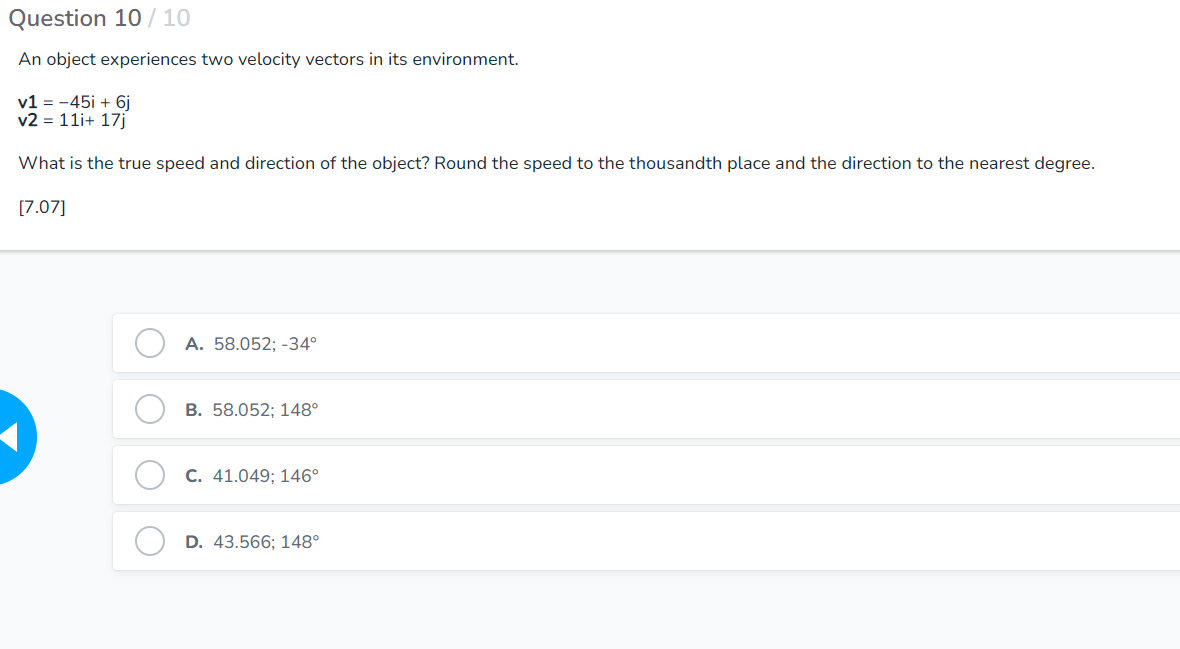 match horizontal scale} [104] A. 0.195i 0.244] B. 1.52i 1.30] C. 1.25i