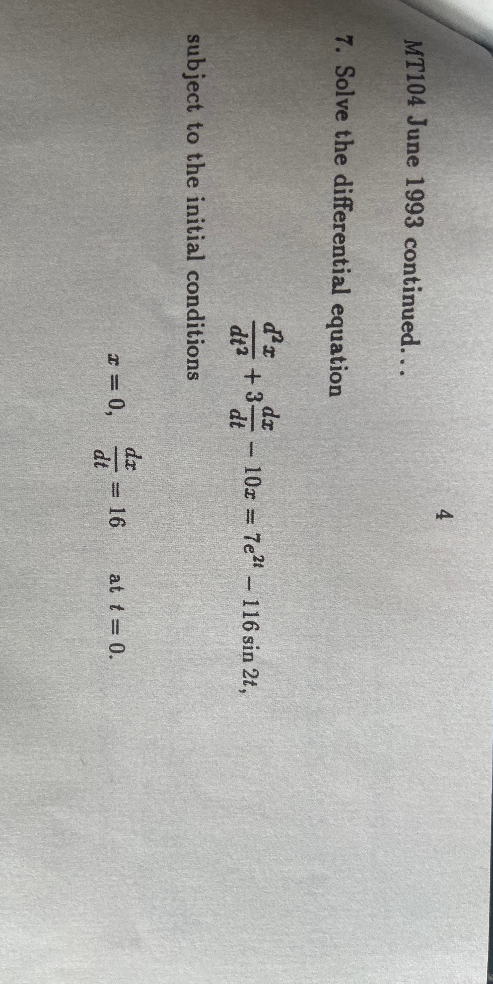 equation d' r + 3 - 10r = 7e2 - 116 sin