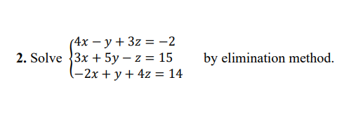 12x+6y 62 = 12 To eliminate x from Equations (4) and (5)