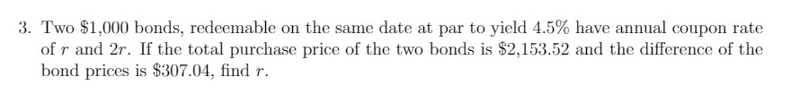 same date at par to vield 1. 5 % have annual coupon