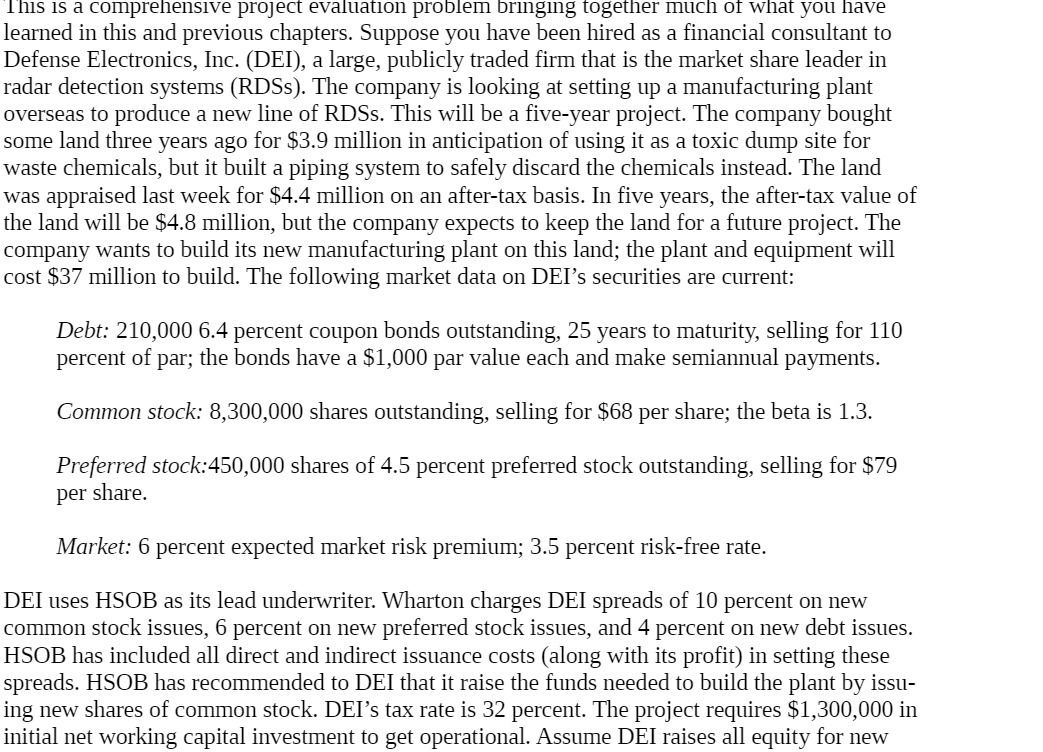 what you have learned in this and previous chapters. Suppose you have