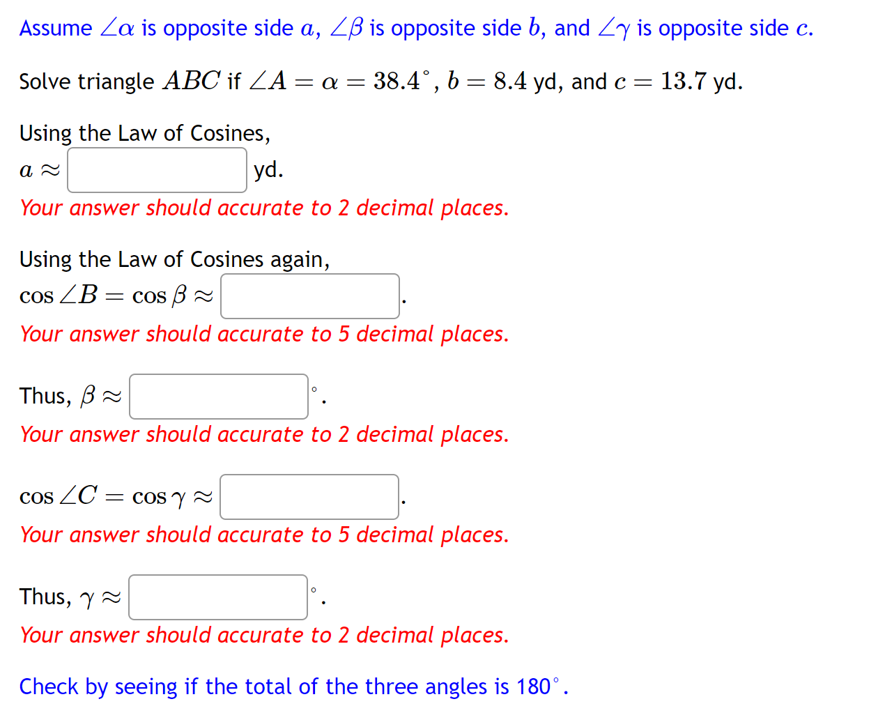 between 0" and 180" with this value for sine. Find the two