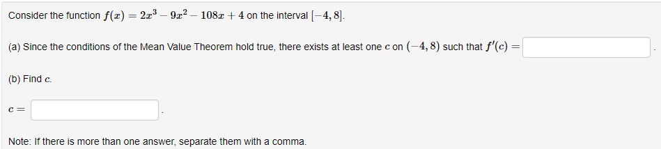 that f'[r:) = (c) Find :3. Note: lfthere is more than one