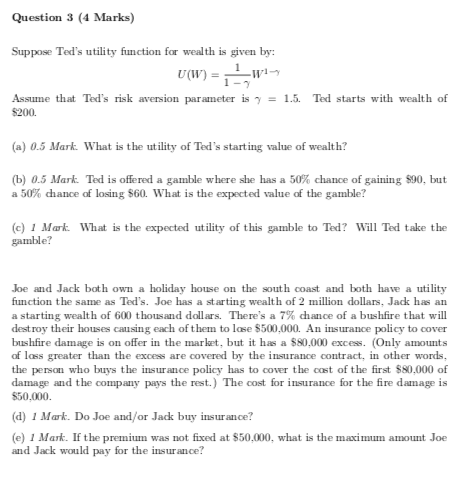 (Com- pleteness, Transitivity, Strict Non-satiation, and Strict Convexity). Joan earns Y] in