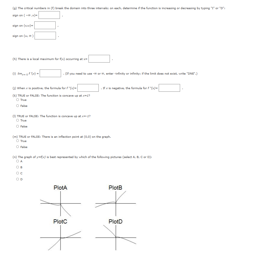 on the domain of all real numbers. (a) The value of limx-+