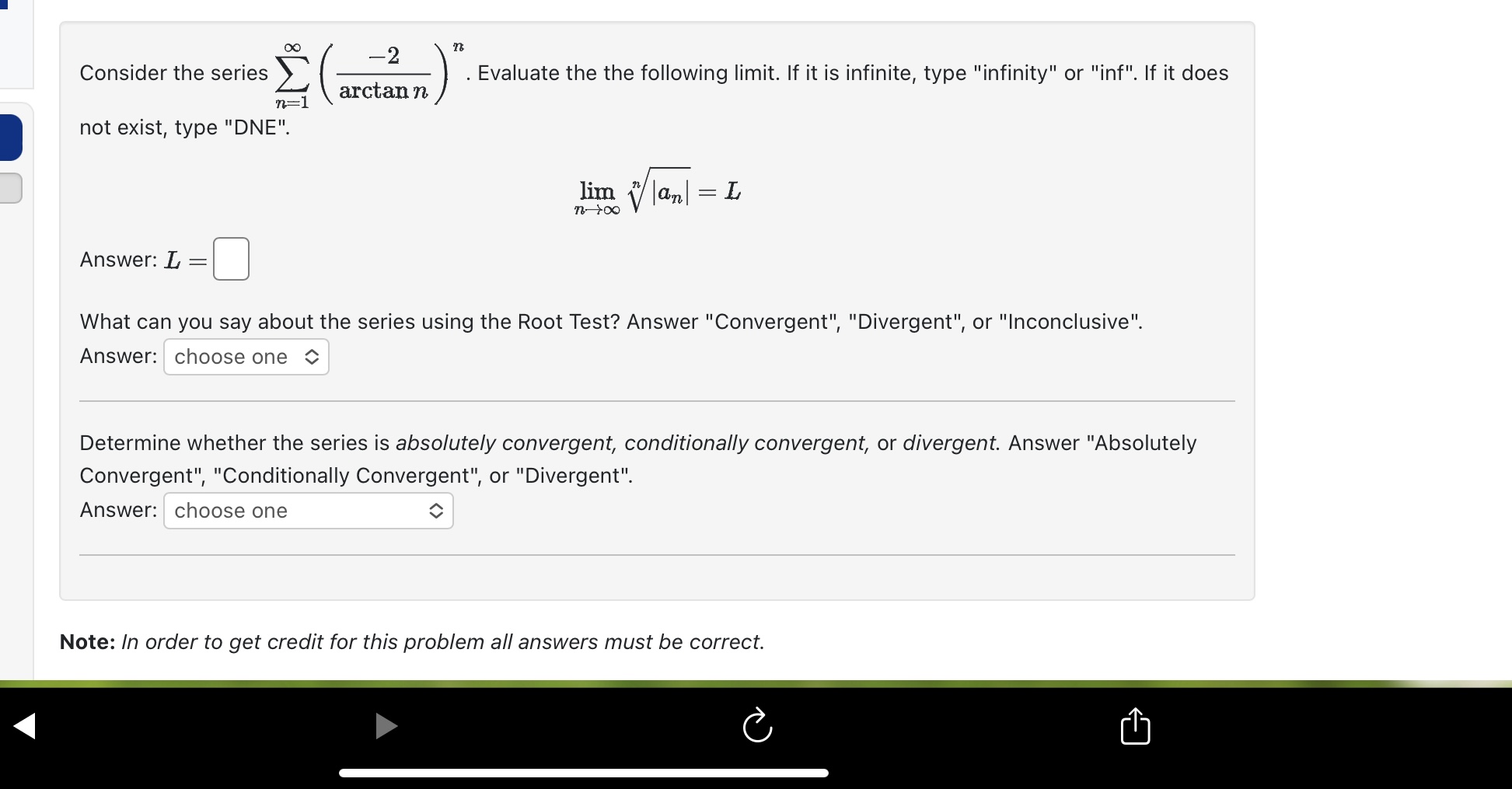 Note: You can earn partial credit on this problem. Preview My Answers