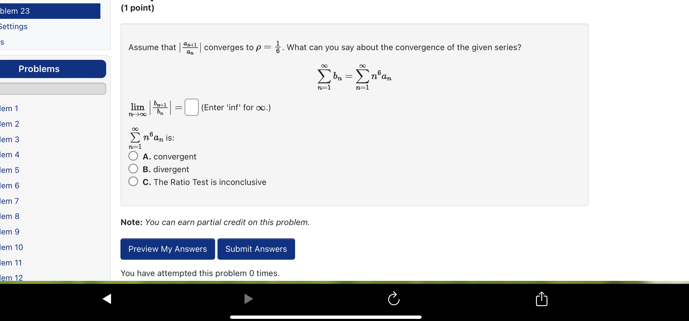 message. Note: You can earn partial credit on this problem. Preview My