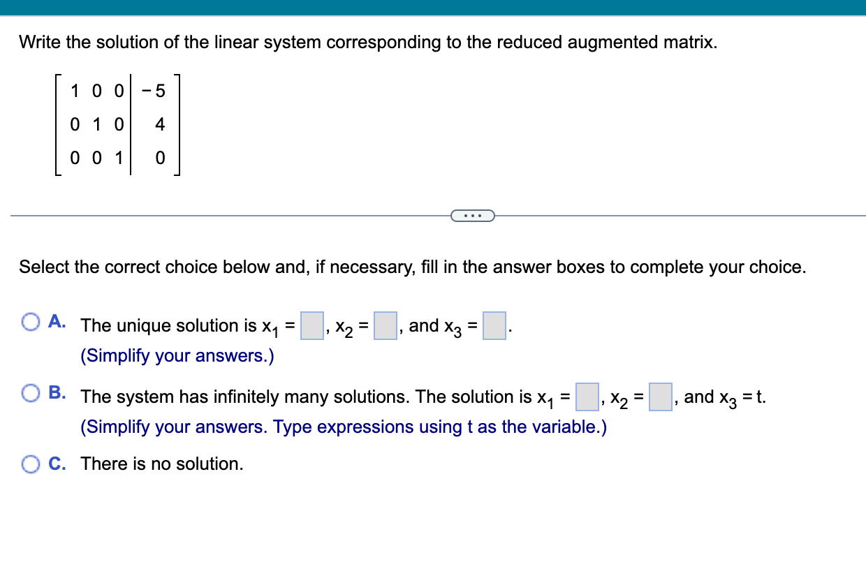 if necessary, fill in the answer boxes to complete your choice. O