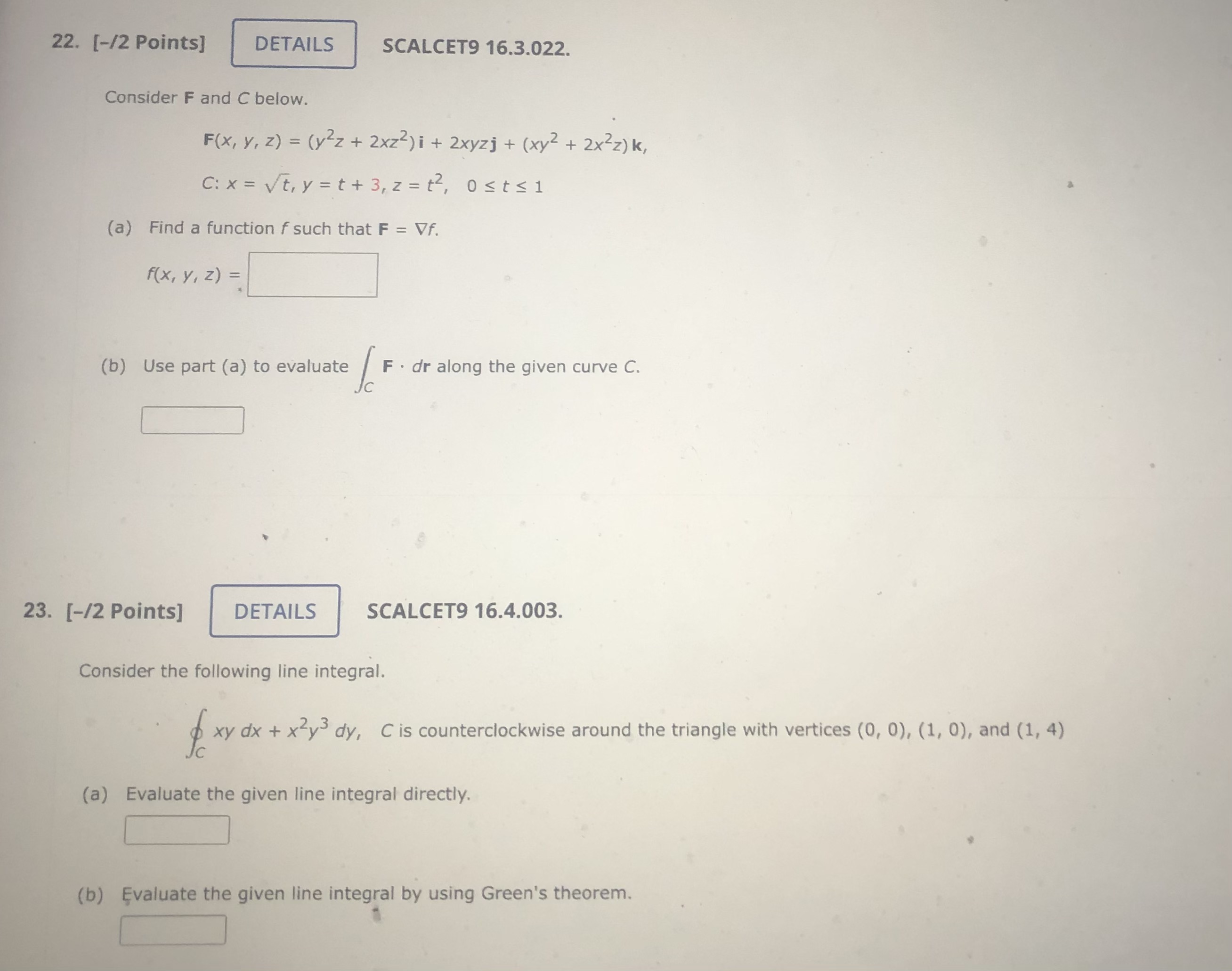 and also write each answer with the number of the questions 22.