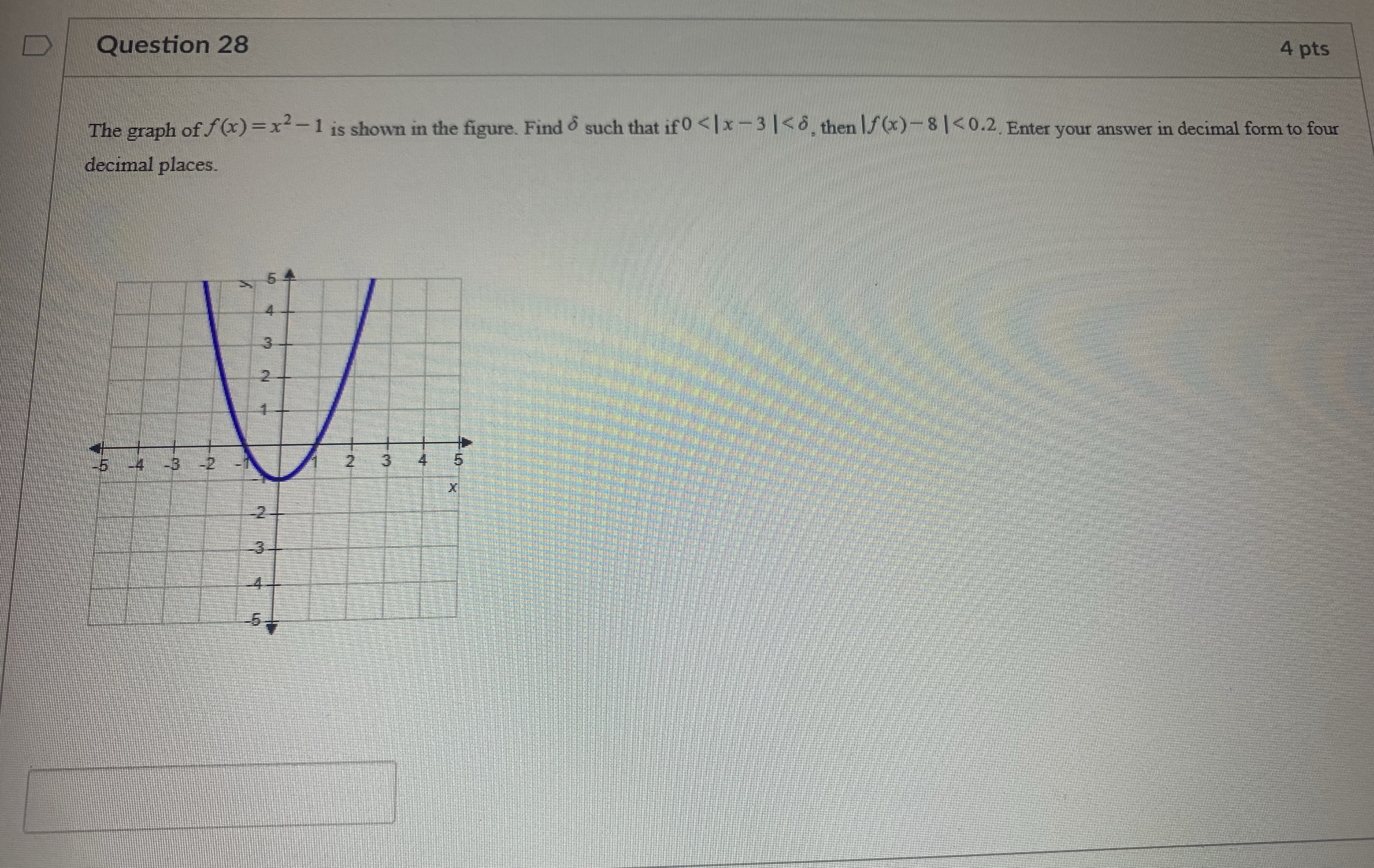 f (x) = x - 1 is shown in the figure. Find