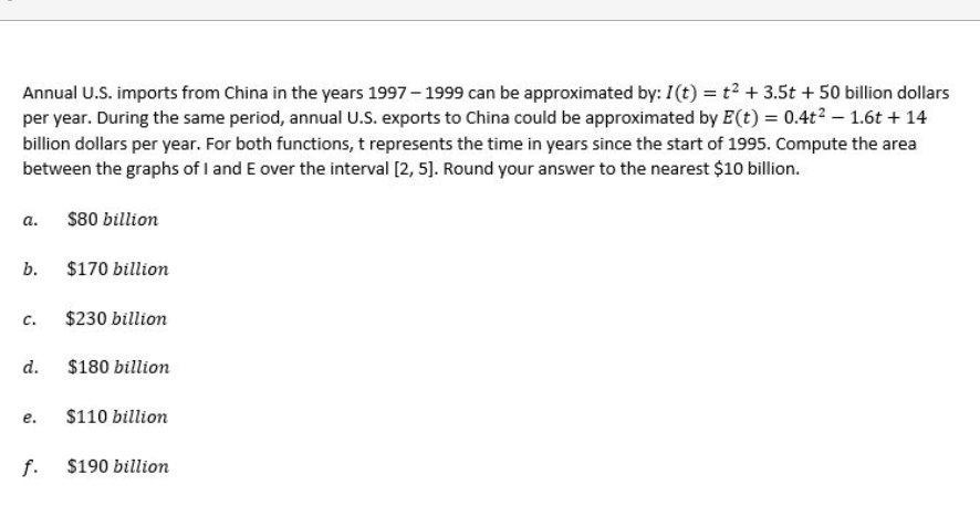 $20.50 per item Evaluate the integral 3x2 dx 3 a. 38 b.