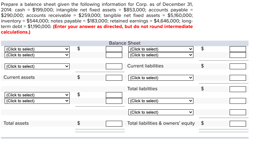  How would this be filled out? This is a practice problem