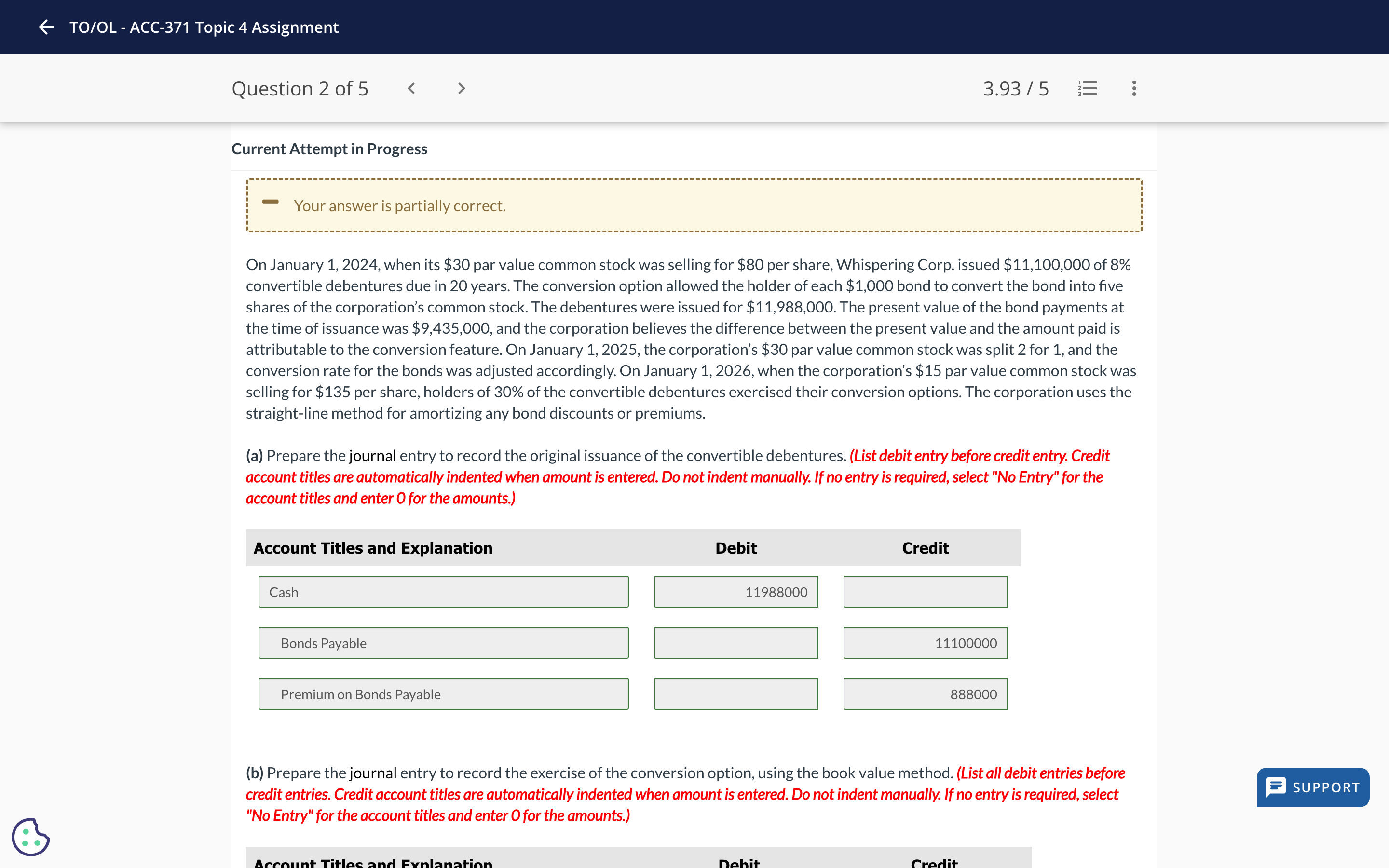 On January 1,2024, when its $30 par value common stock was
