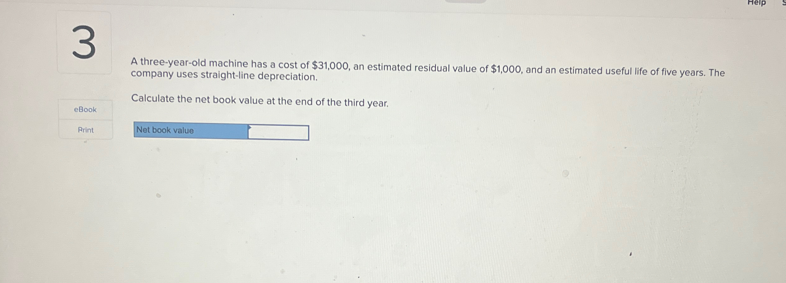 value of $1,000, and an estimated use life company uses straight-line depreciation.
