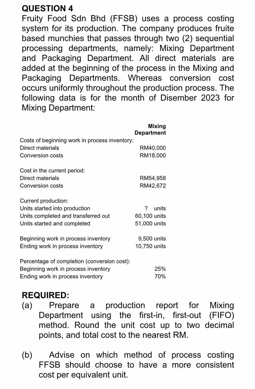 system for its production. The company produces fruite based munchies that passes