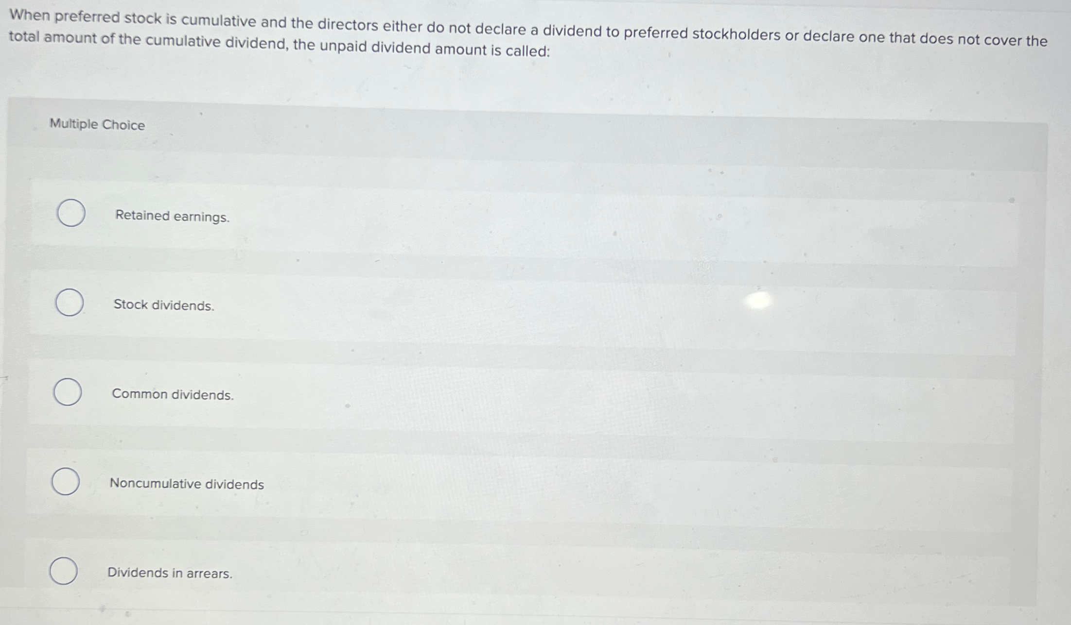 declare a dividend to preferred stockholders or declare one that does not