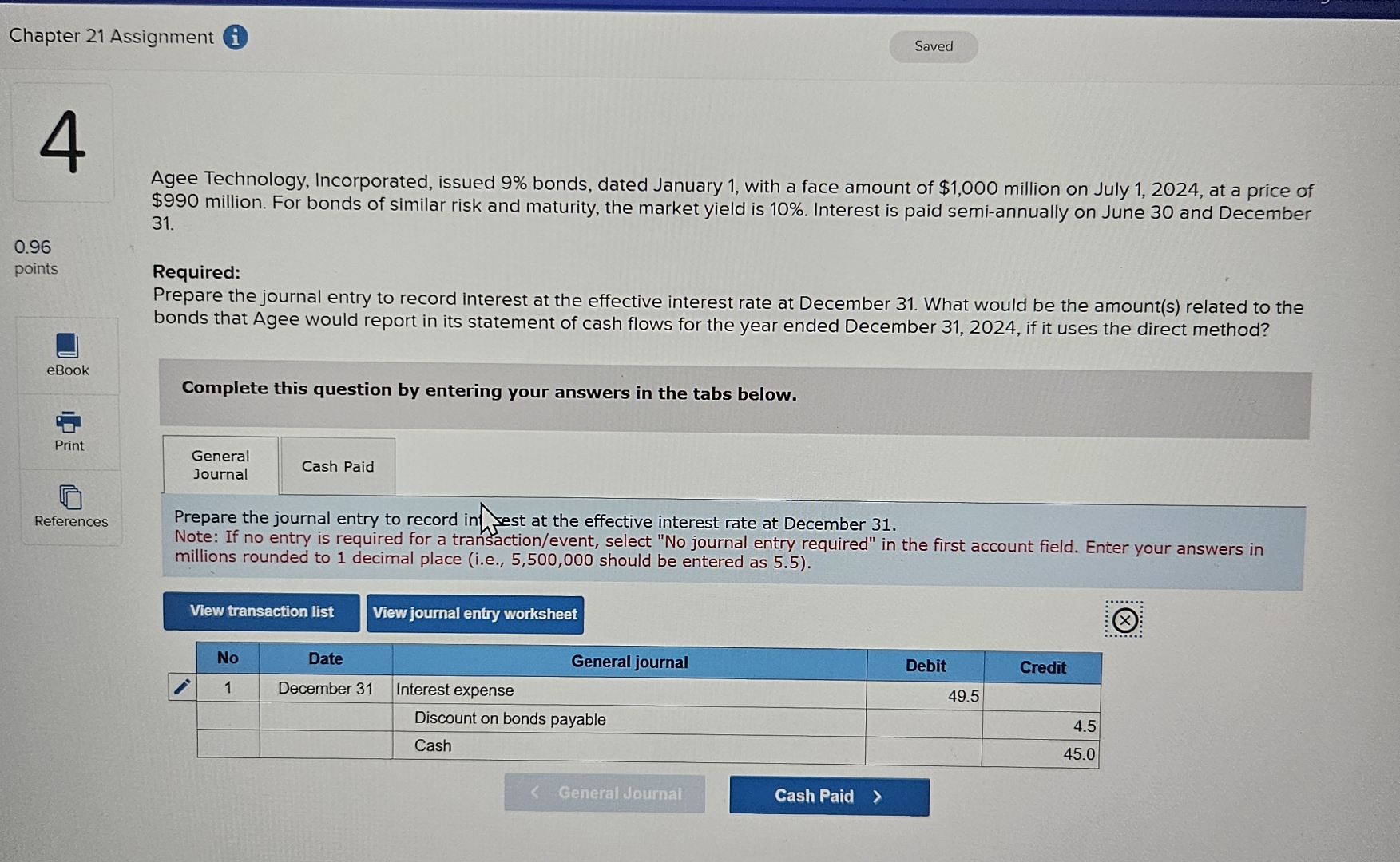 Incorporated, issued 9% bonds, dated January 1, with a face amount of