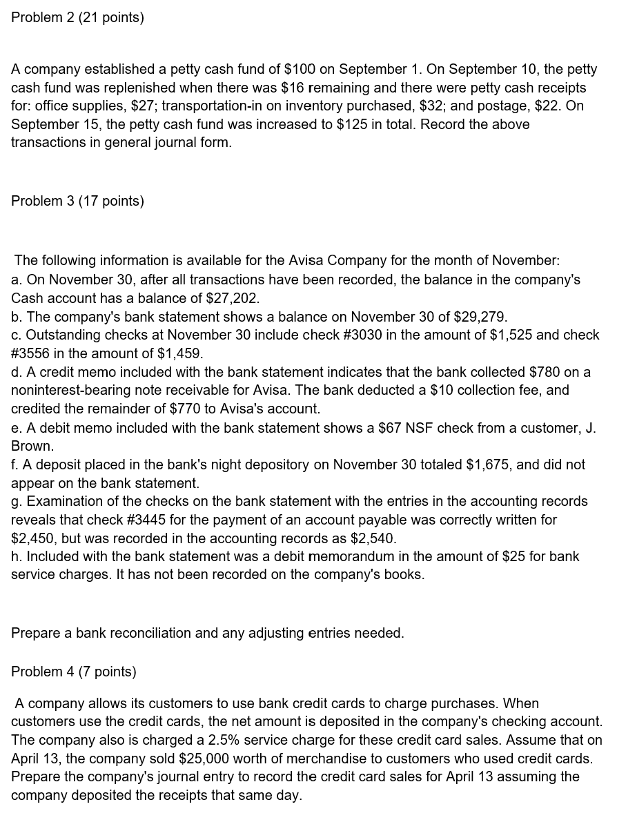 $100 on September 1. On September 10, the petty cash fund was