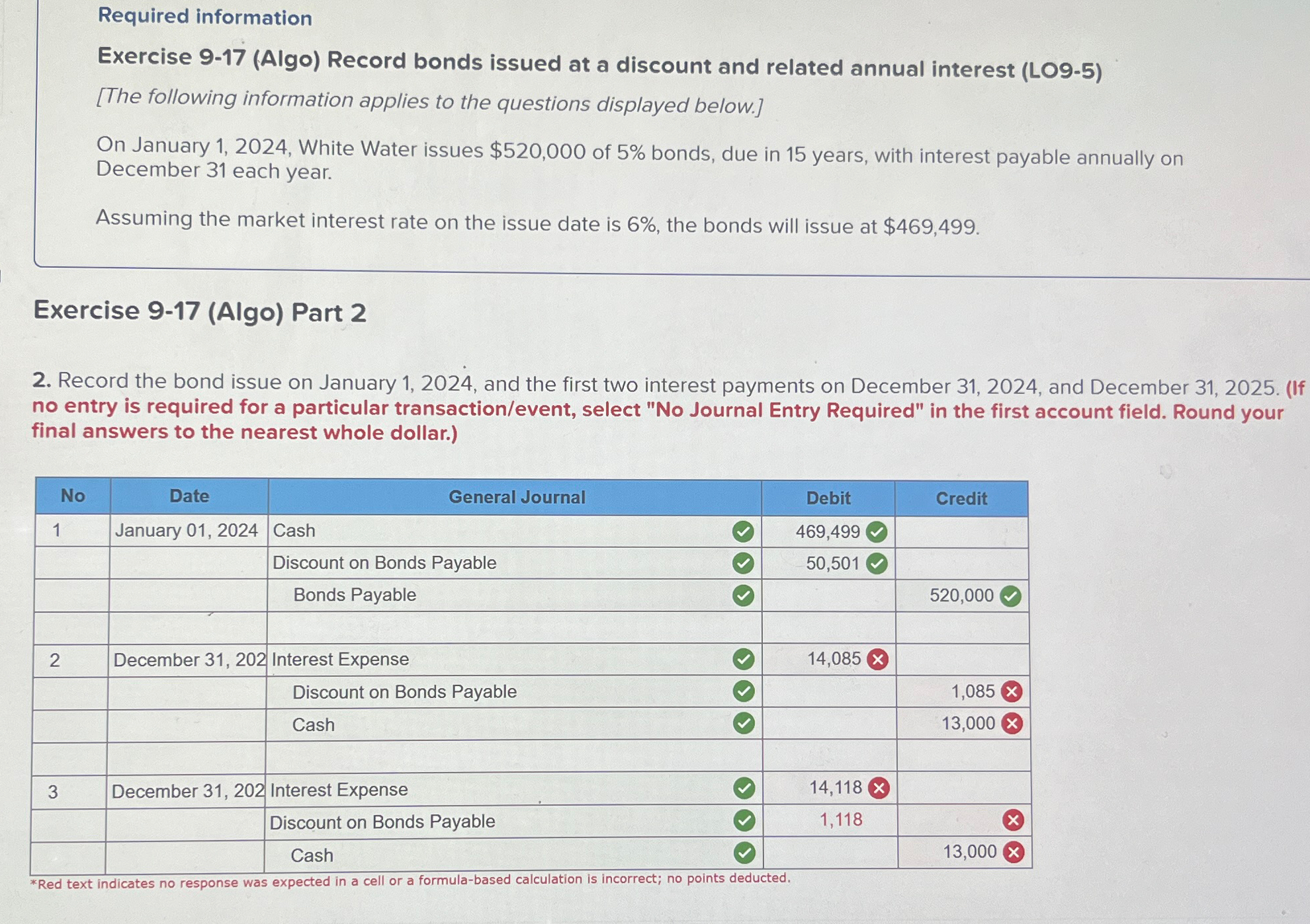 related annual interest (LO9-5) [The following information applies to the questions displayed