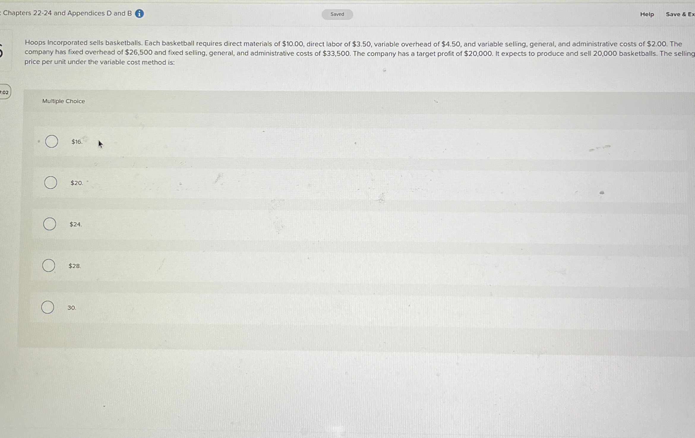  Chapters 22-24 and Appendices D and B i Help Save &