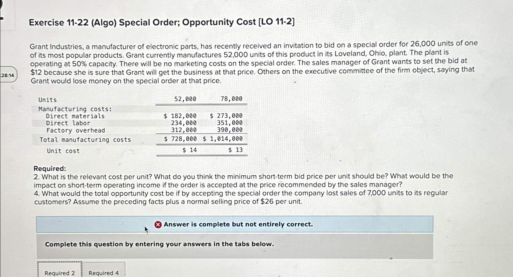 manufacturer of electronic parts, has recently received an invitation to bid on