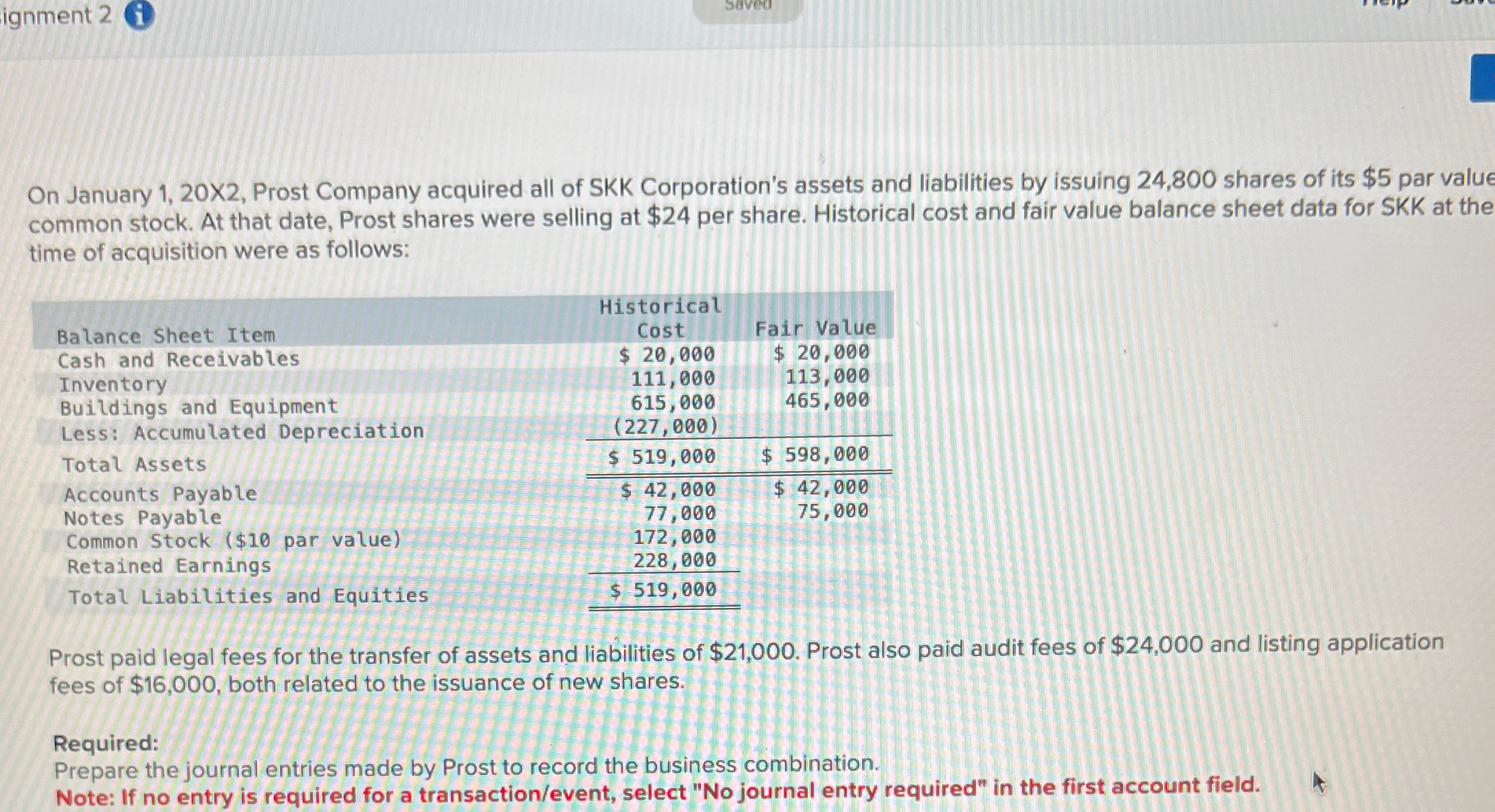 of SKK Corporation's assets and liabilities by issuing 24,800 shares of its