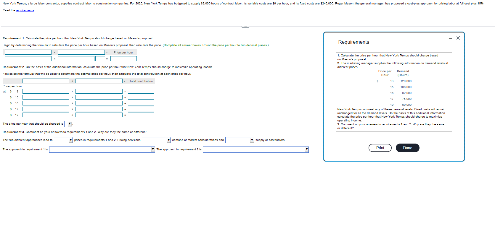  PLEASE OPEN IMAGE AND ANSWER ALL REQUIREMENTS Requirement 1. Calculate the