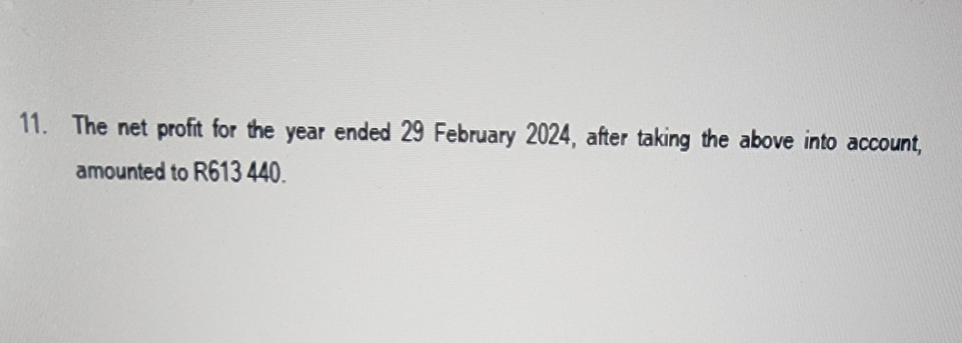  QUESTION 1 (20 Marks) REQUIRED Prepare the Statement of Financial Position