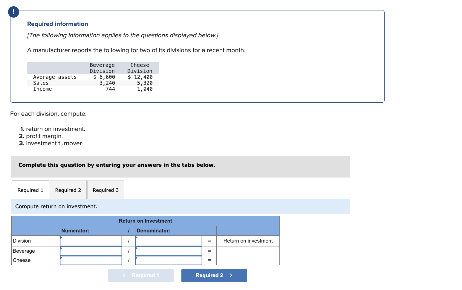 Required information [The following information applies to the questions displayed below.] 11.11