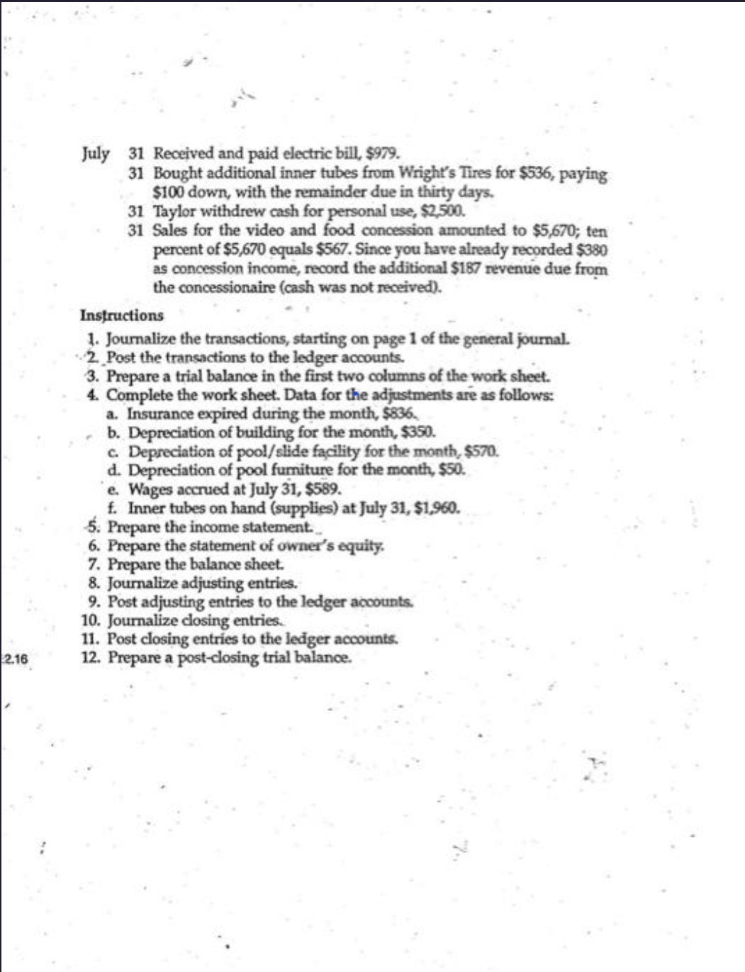  I need help with #1-12, thank you This problem is designed