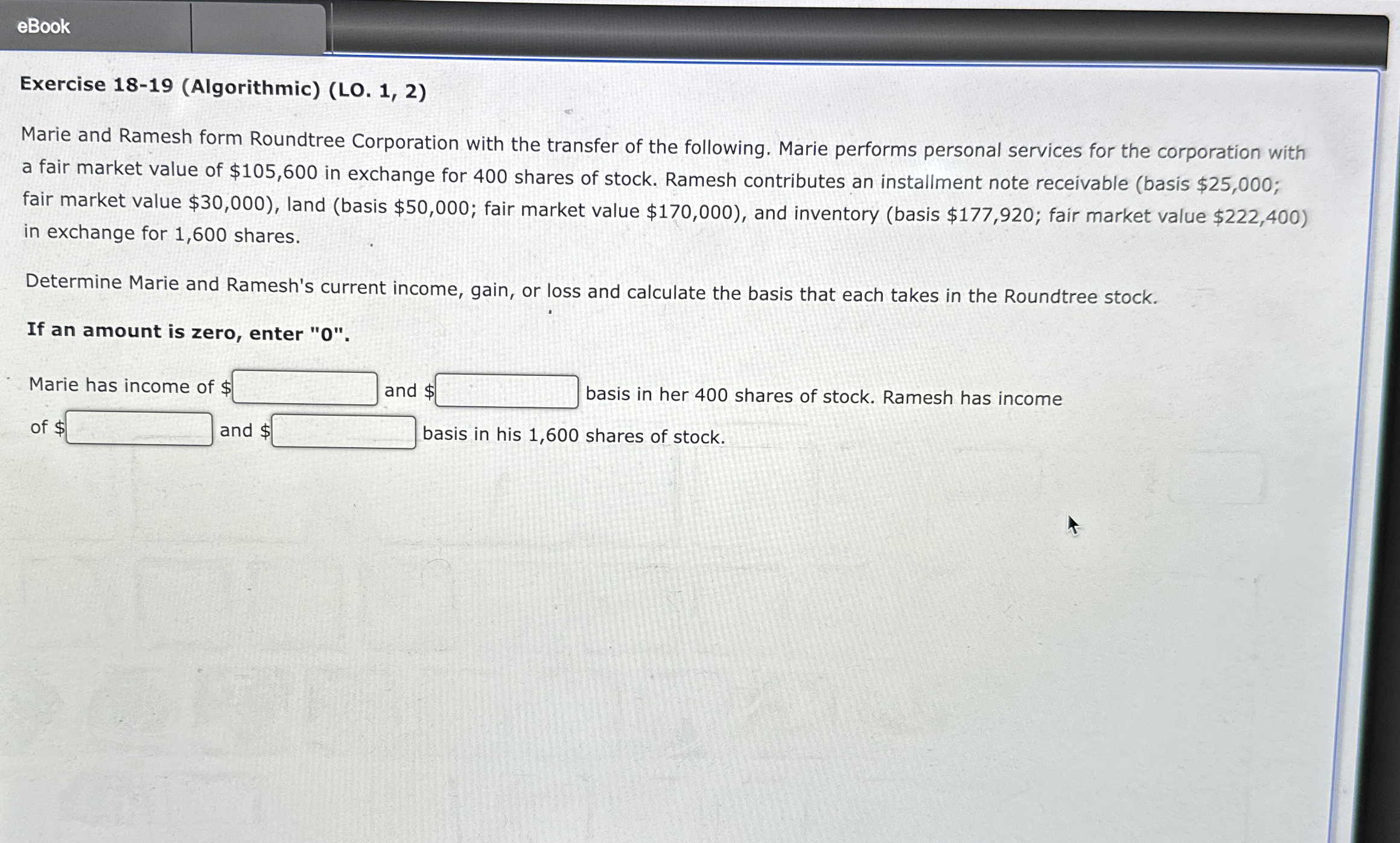 transfer of the following. Marie performs personal services for the corporation with