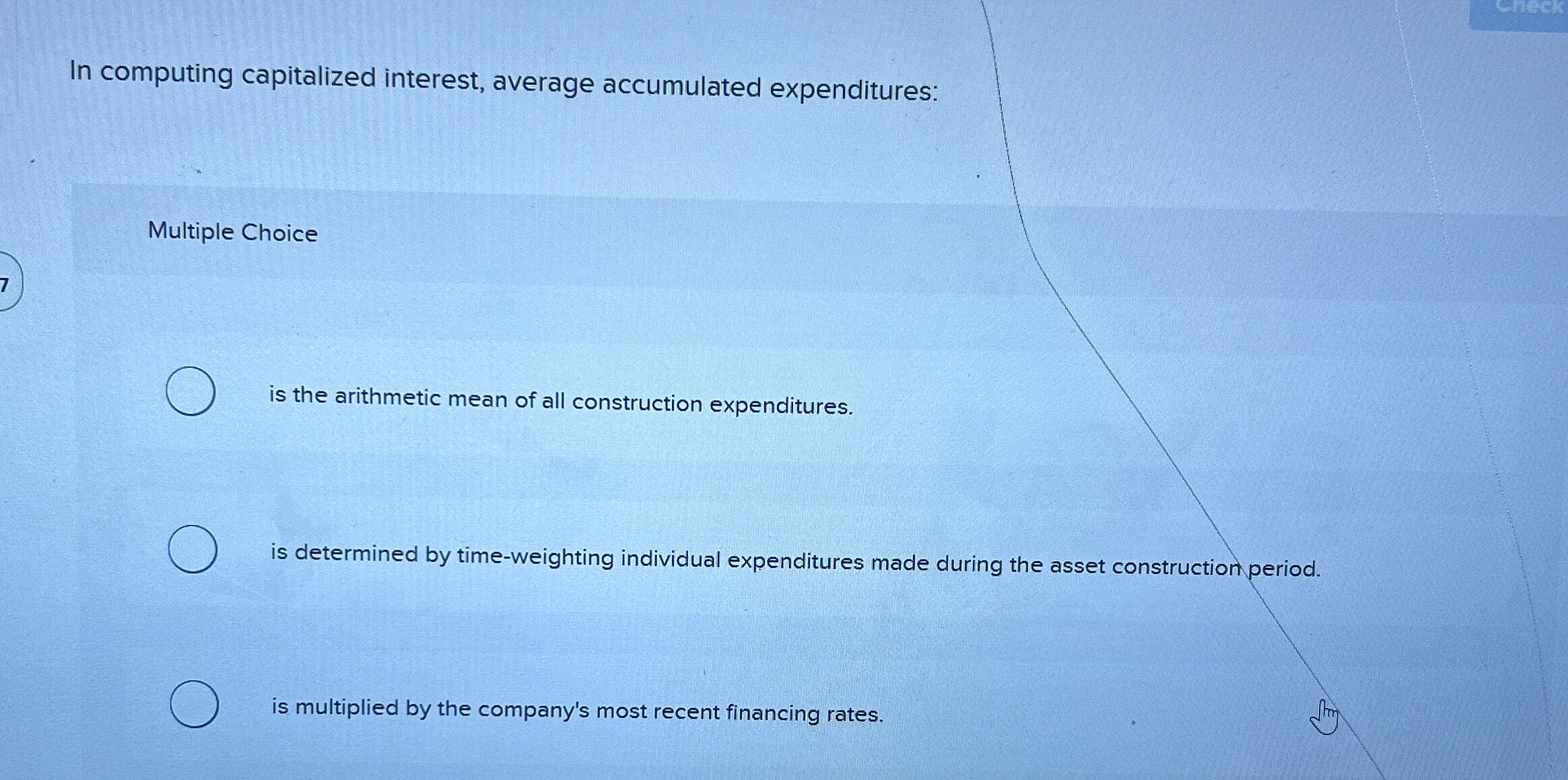 the arithmetic mean of all construction expenditures. is determined by time-weighting individual