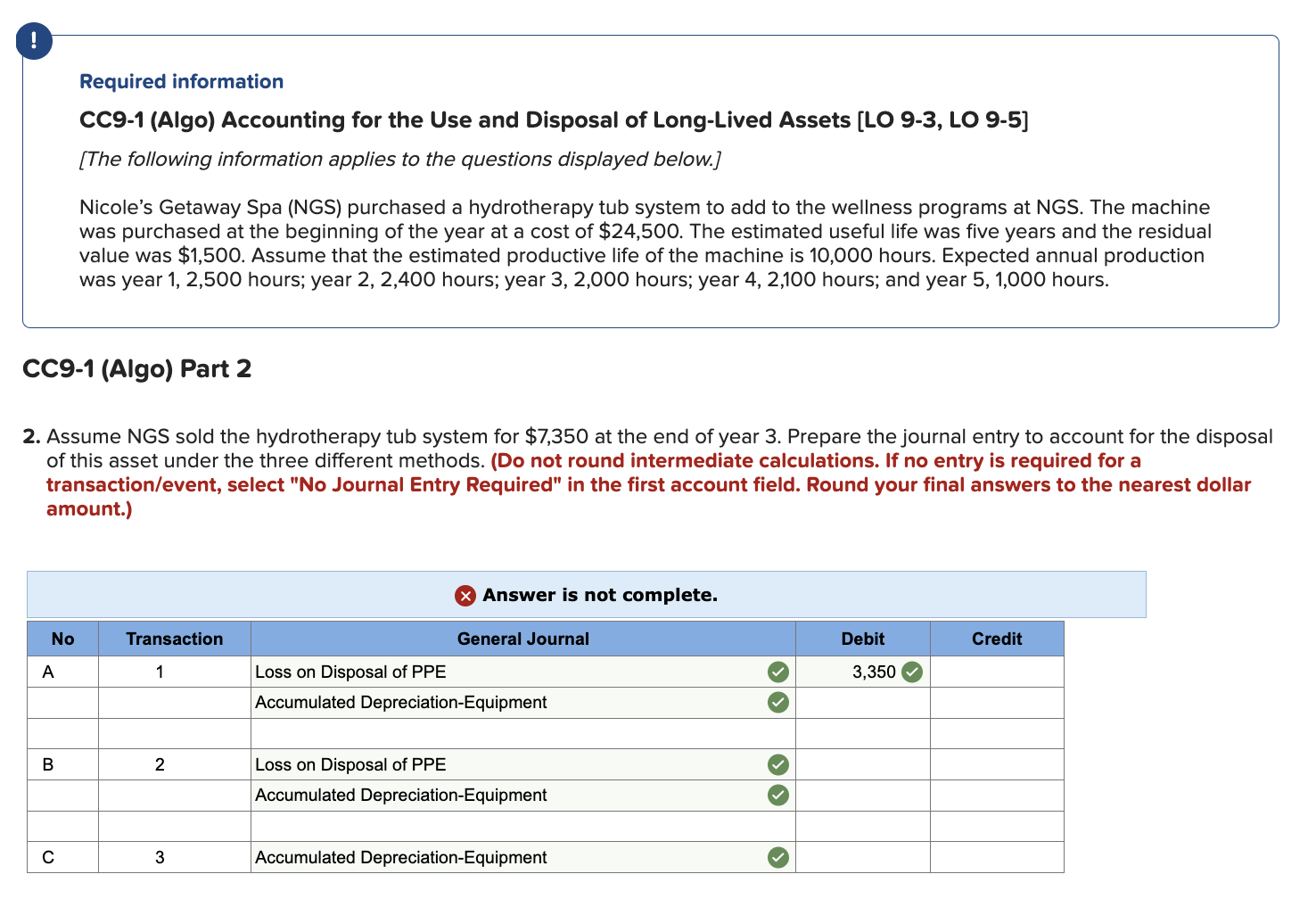 Long-Lived Assets [LO 9-3, LO 9-5] [The following information applies to the