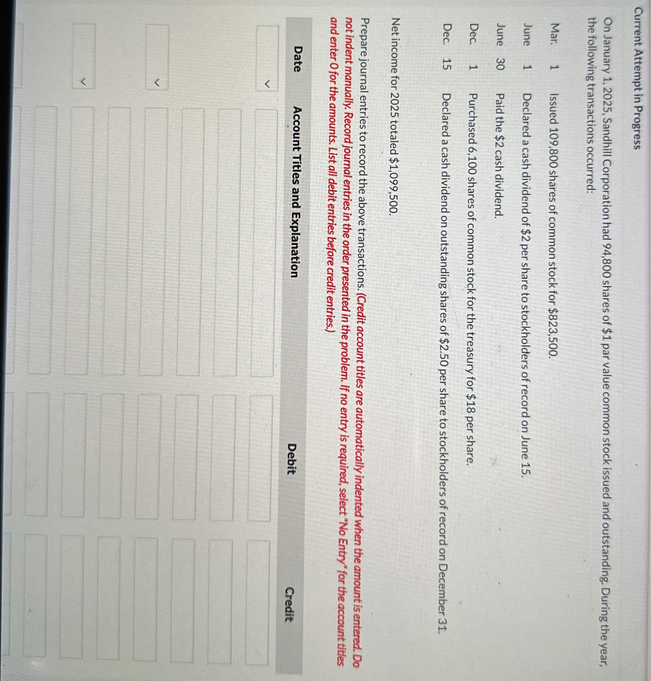shares of $1 par value common stock issued and outstanding. During the
