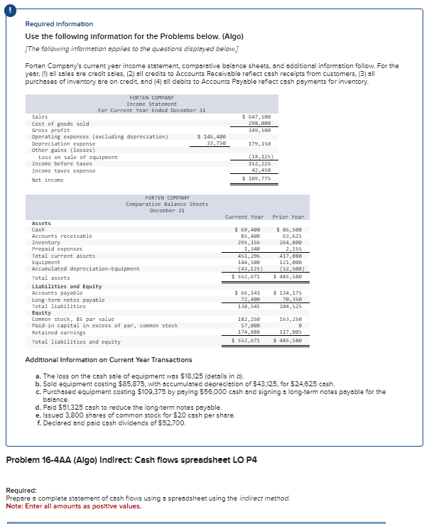 [The following informotion opplies to the questions disployed below.] Forten Company's current