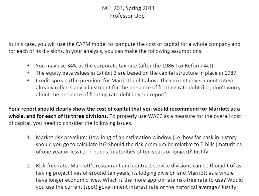 your report]. Your report should clearly show the cost of capital that