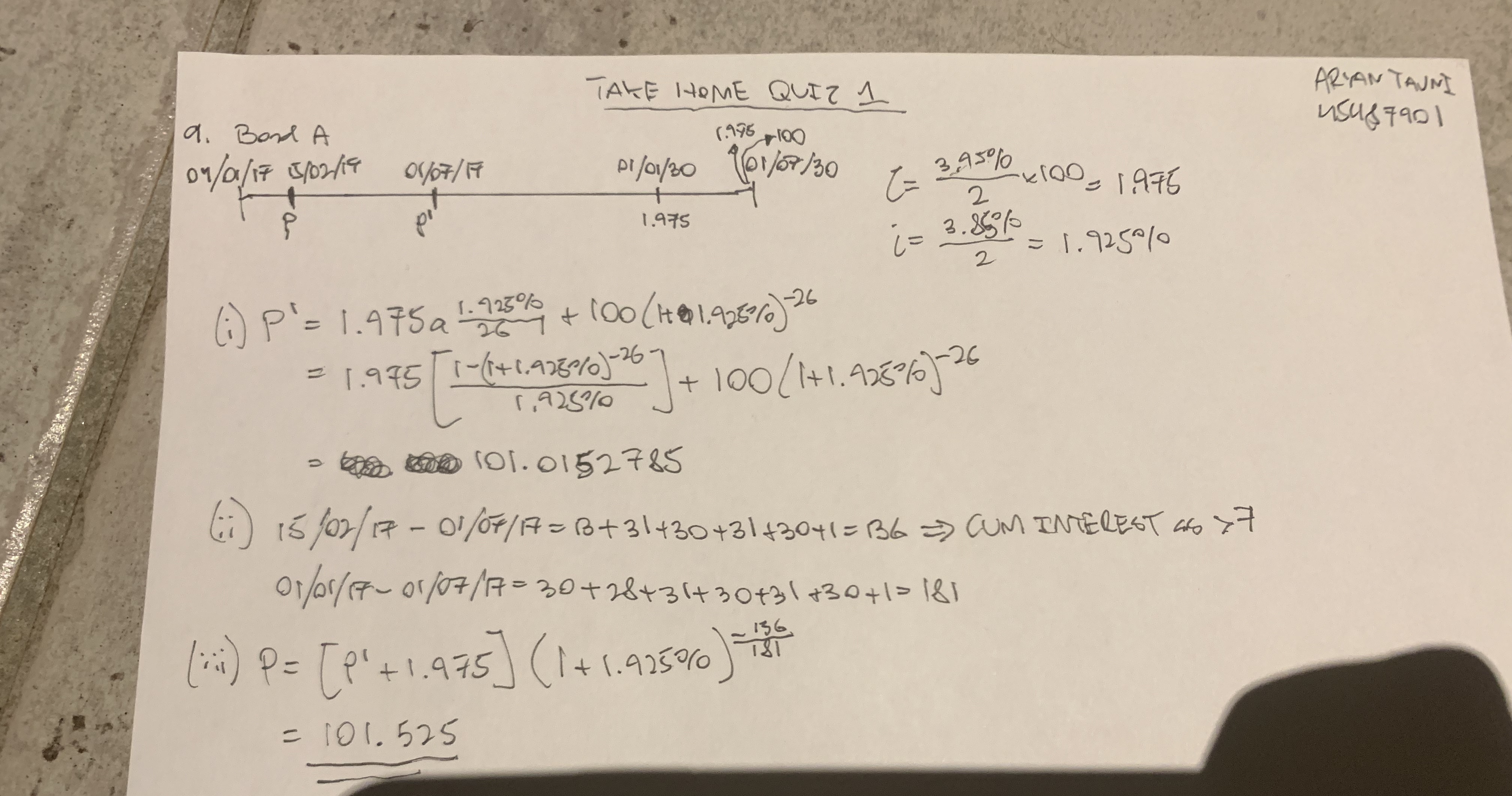 Just needed help with Bond B. It's asking to find the