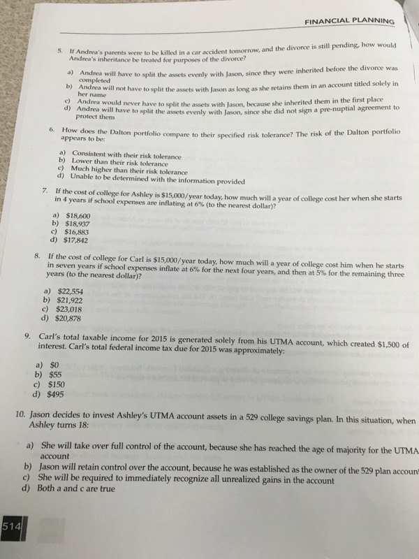 Executive for XYZ, Inc. Children: Andrea Dalton, age 48, Homemaker Ashley Dalton,