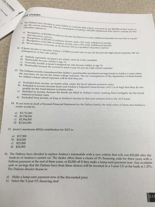 age 14 (starting 9th grade) Jason's parents: Carl Dalton, age 11 (starting