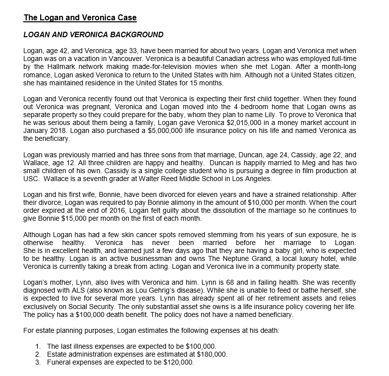  19. Assume for this question only that Veronica has a healthy