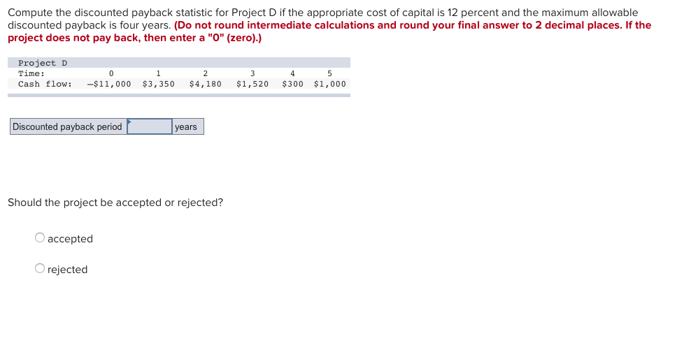 corp finance. Thanks for the help. I cant figure out the payback